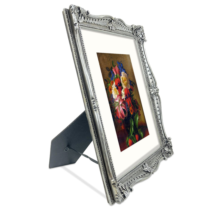 Buy wholesale Shabby wooden wall photo frame BOSTON SILVER silver, for  prints, diploma scrolls, posters, modern paintings