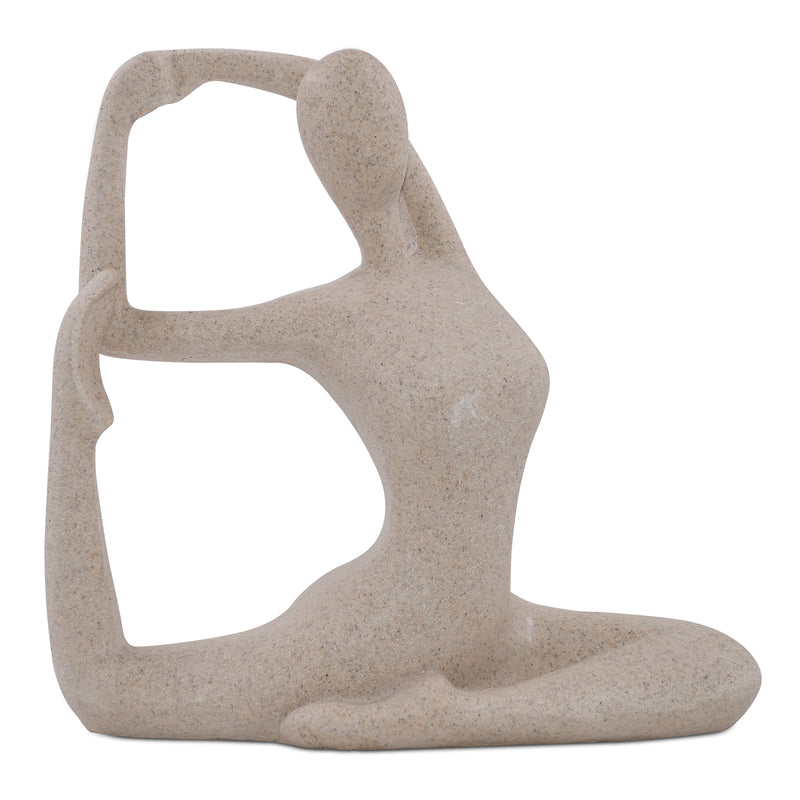 Yoga Ladies Statuette for Home Office Desk Decor Modern Women Figurine