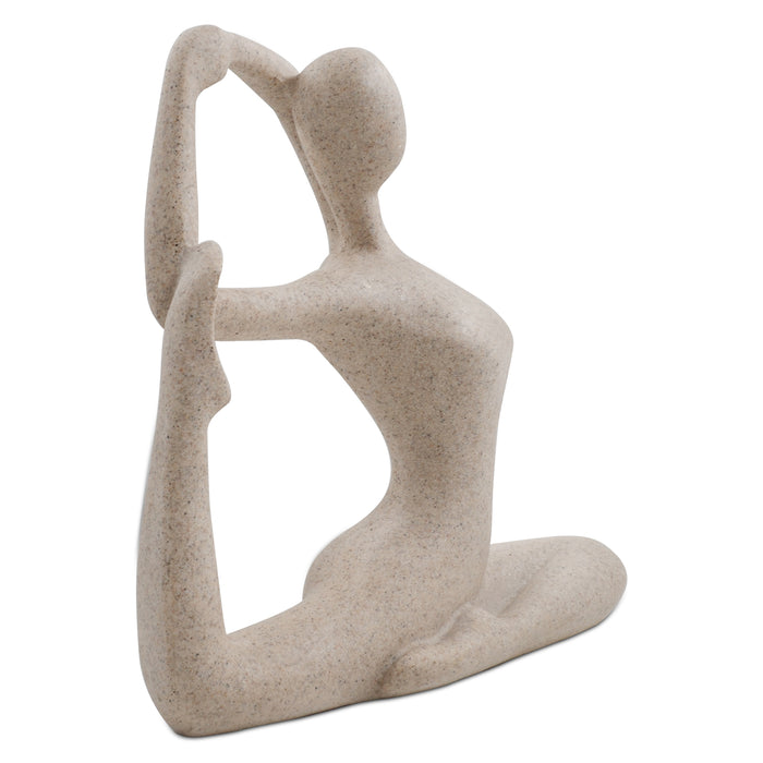 Yoga Ladies Statuette for Home Office Desk Decor Modern Women Figurine