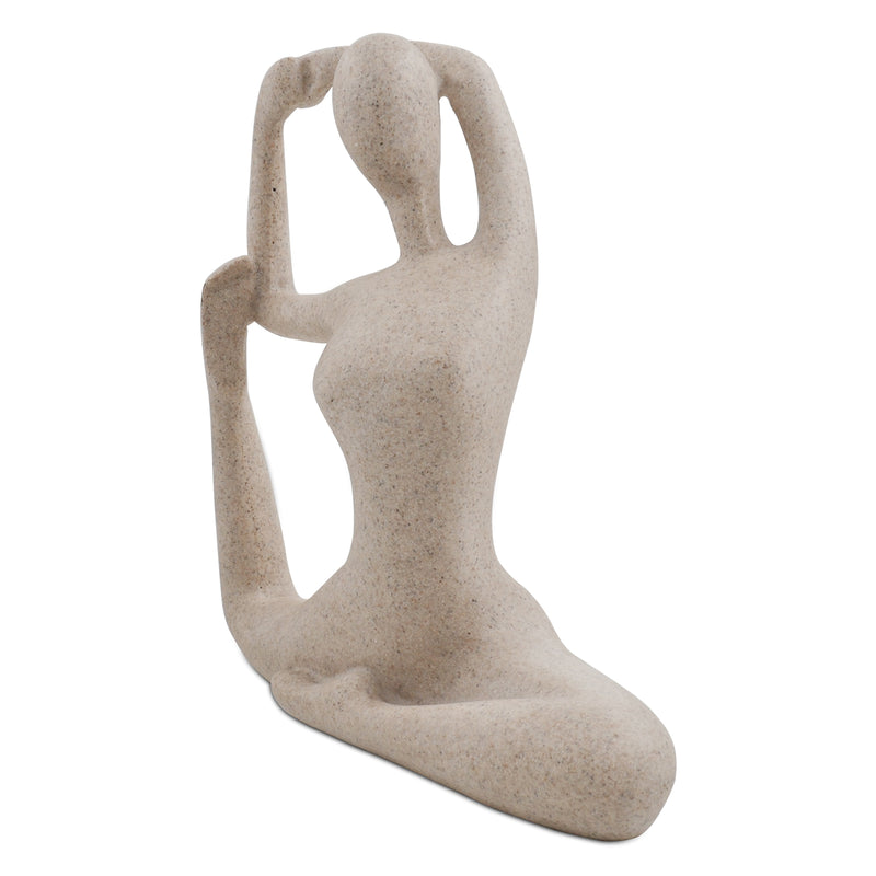 Yoga Ladies Statuette for Home Office Desk Decor Modern Women Figurine