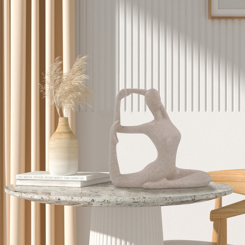 Yoga Ladies Statuette for Home Office Desk Decor Modern Women Figurine