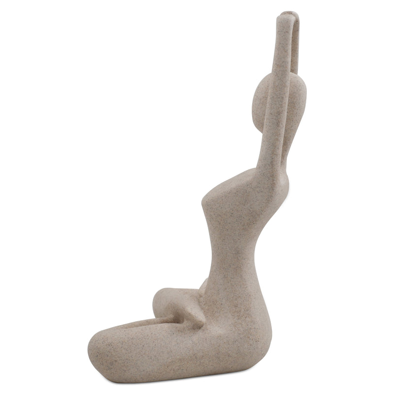 Yoga Ladies Sculpture for Home Studio Decor Modern Female Yoga Figurine