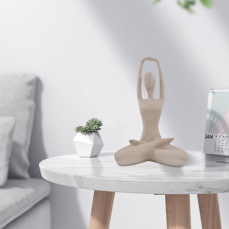 Yoga Ladies Sculpture for Home Studio Decor Modern Female Yoga Figurine
