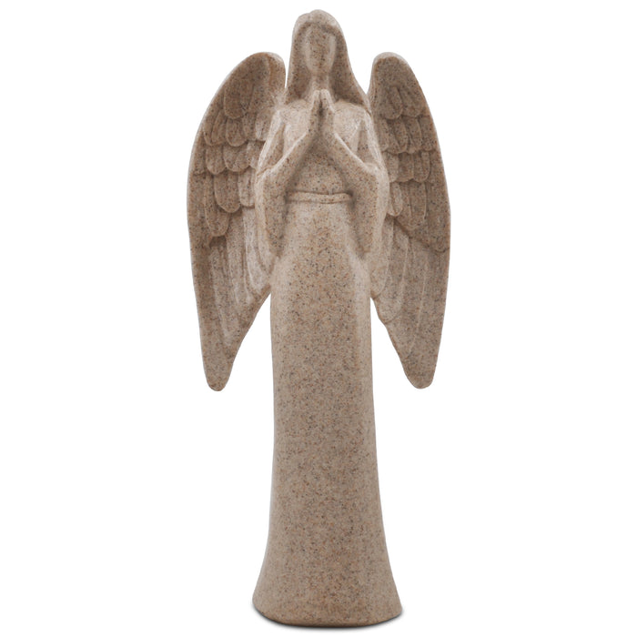 Beige Angel Sculpture 9'' Prayer Angel Figurine for Home Decor Memorial Gifts