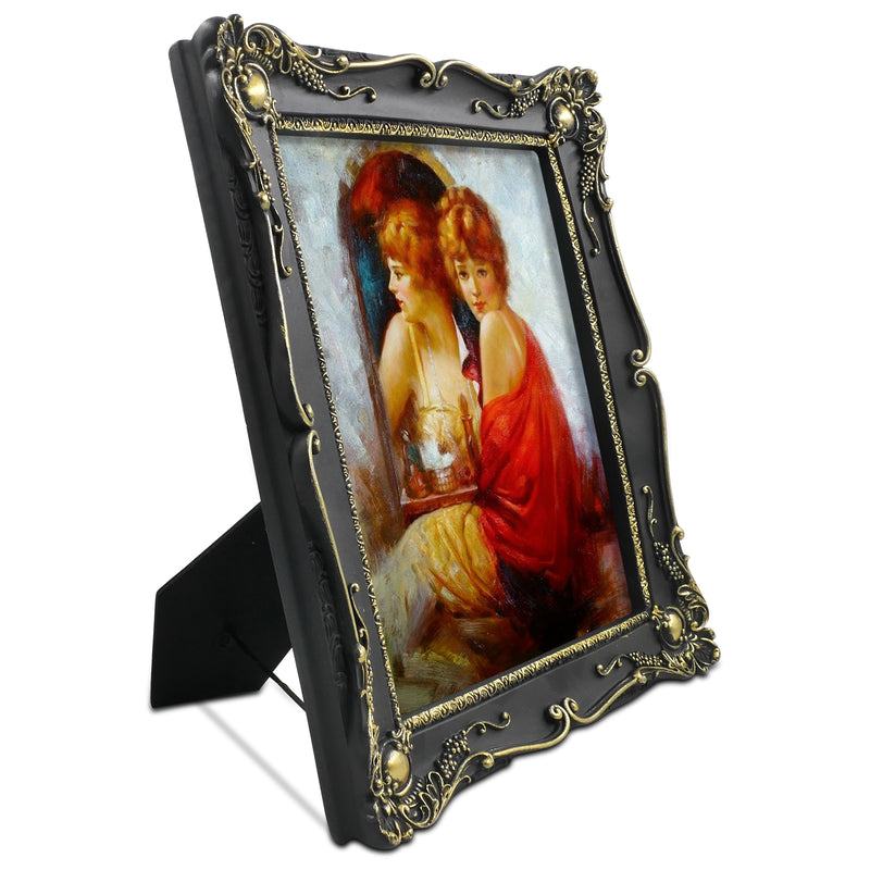 8x10 Picture Frame for Gallery Walls and Desk Display, Rustic Vintage-Style Picture Frame