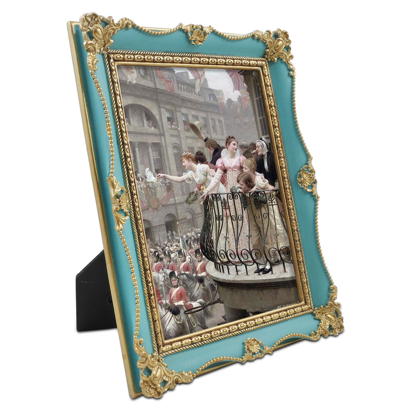 Antique Picture Frames with Flower Embossed Wedding Anniversary Gifts