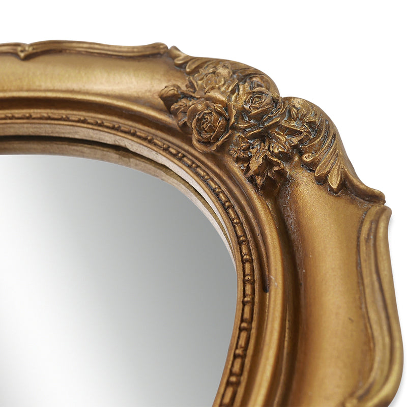 Gothic Mirrors for Wall and Tabletop, 10.5'' x 12.5'' Small Antique Mirror, Victorian Decor