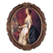 8x10 / 11x14 Victorian oval vintage picture frame with antique floral detail displayed in home décor setting