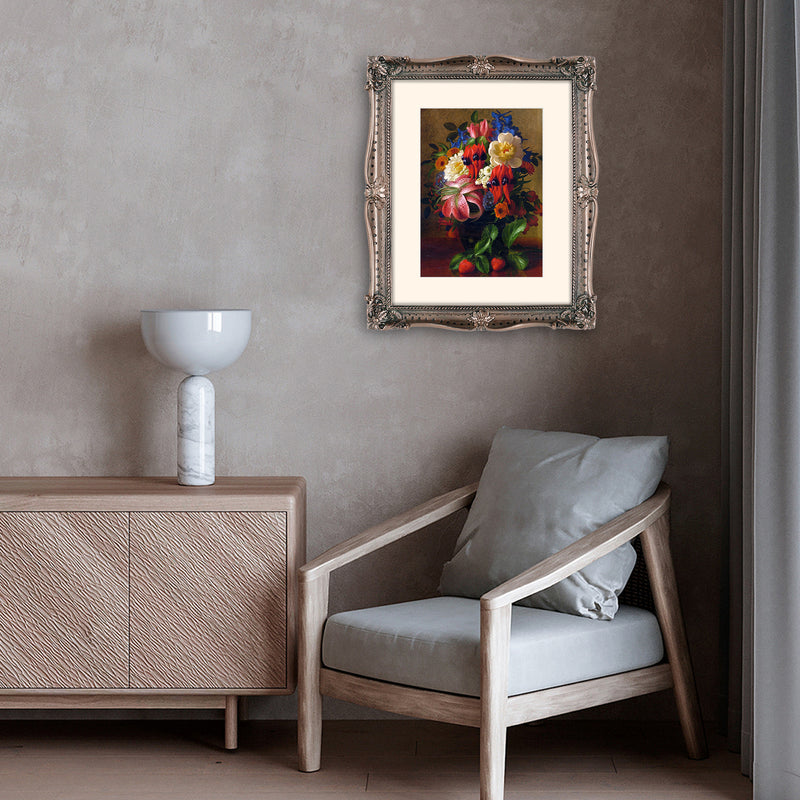 Ornate Picture Frames for Wall and Tabletop Display, Decorative Resin Frame with Mat