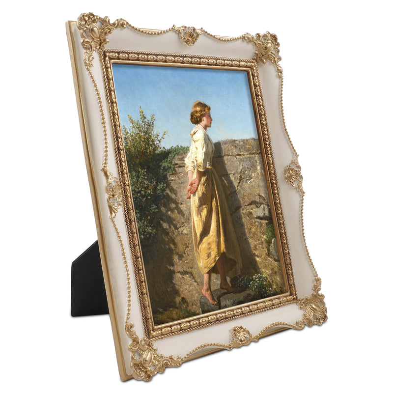 Antique Picture Frames with Flower Embossed Wedding Anniversary Gifts