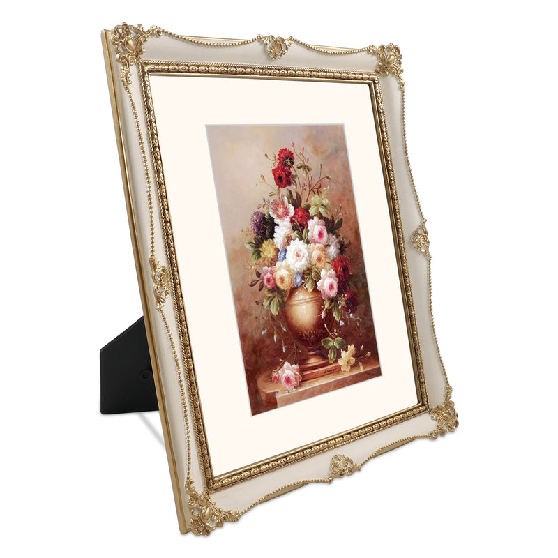 Antique Picture Frames with Flower Embossed Wedding Anniversary Gifts
